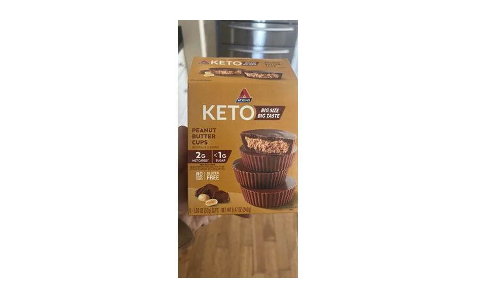 Atkins Keto Peanut Butter Cups eight-cup package