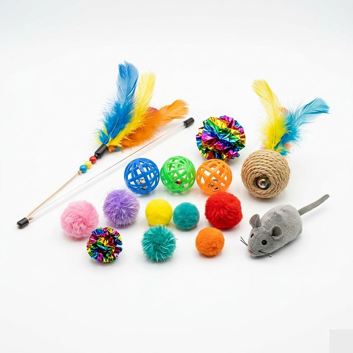 quiet cat floor prey toys